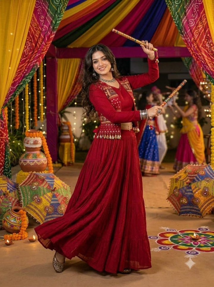 Rang Ki Roshni Cotton Mirror Work Lehenga