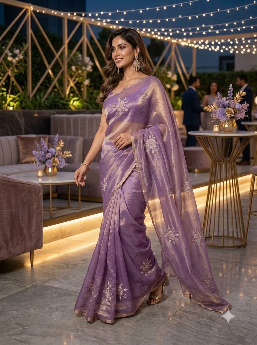 Eyes on Me Fancy Silk Saree