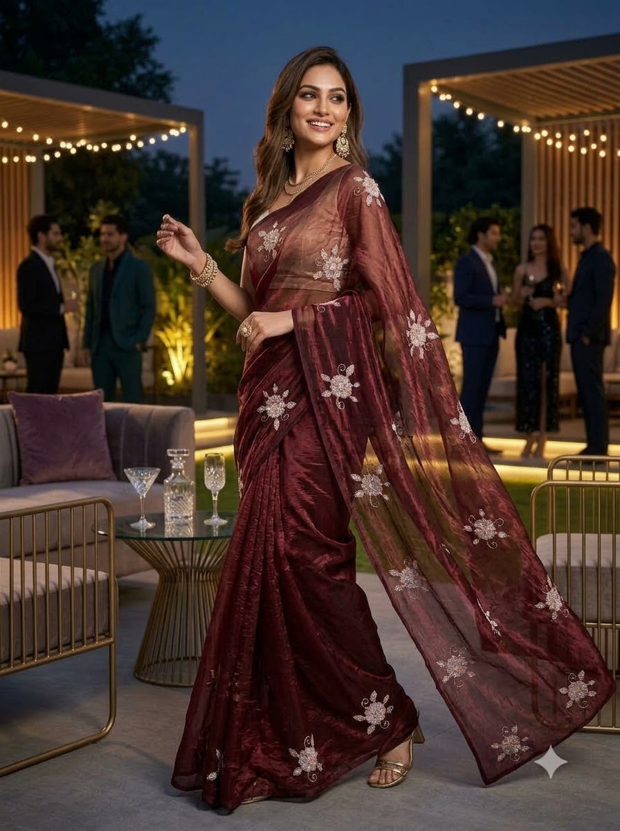 Eyes on Me Fancy Silk Saree