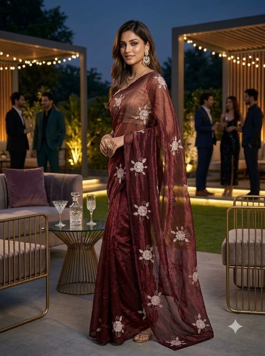 Eyes on Me Fancy Silk Saree