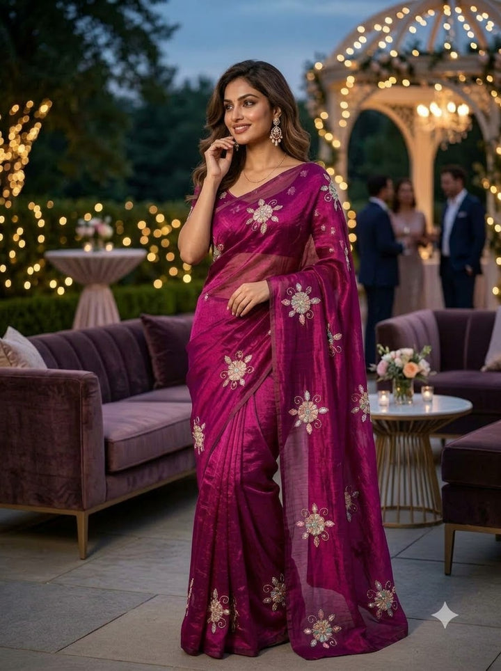 Eyes on Me Fancy Silk Saree
