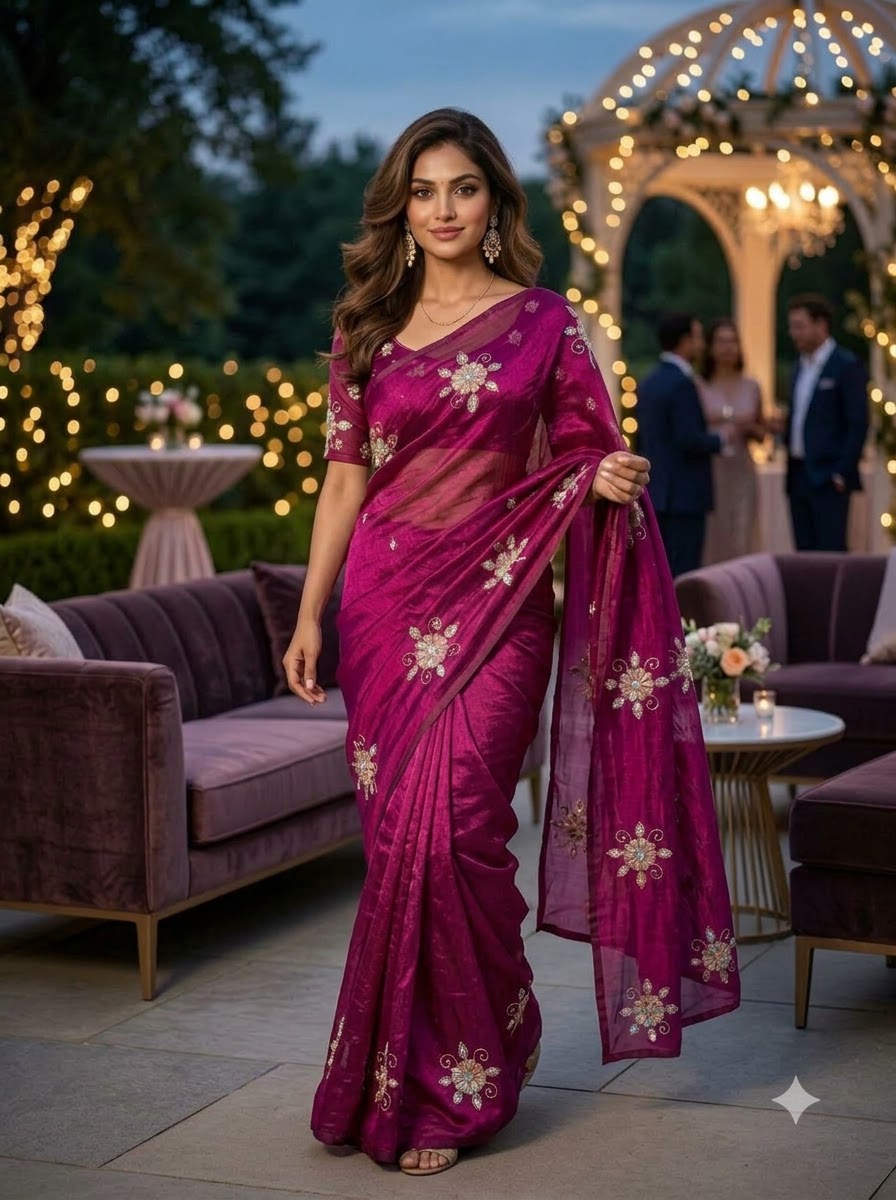 Eyes on Me Fancy Silk Saree