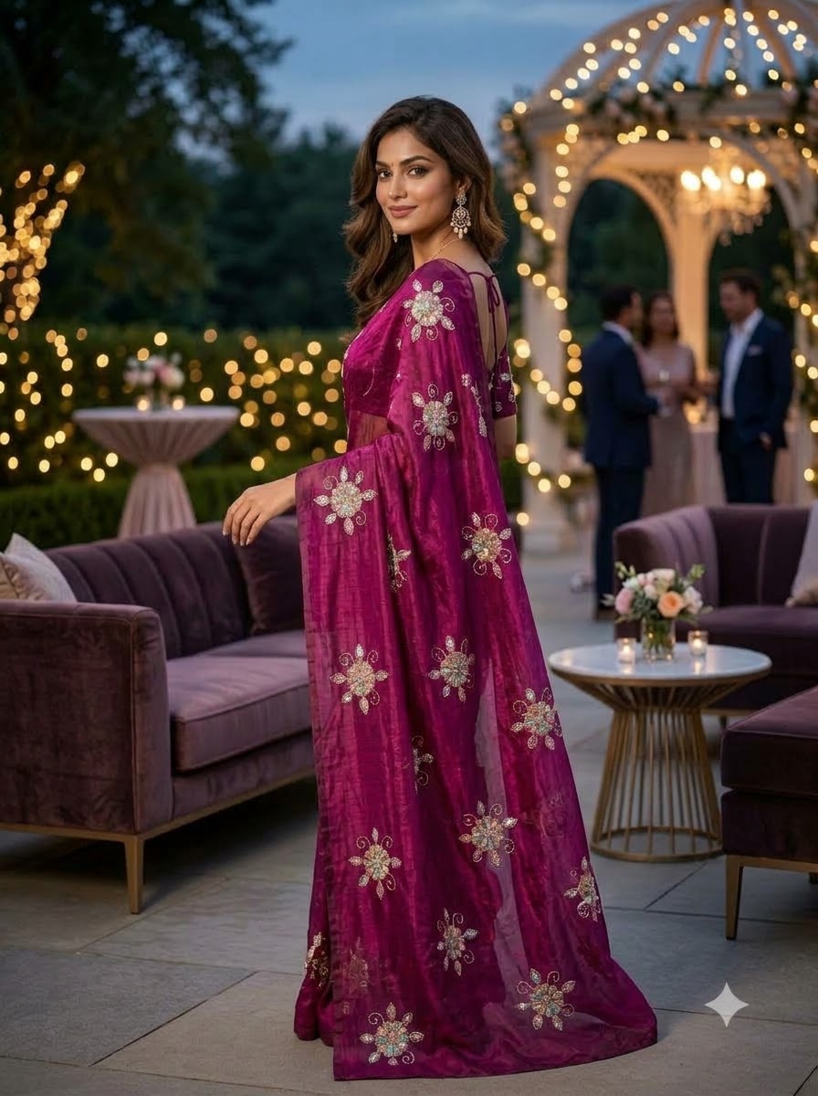 Eyes on Me Fancy Silk Saree