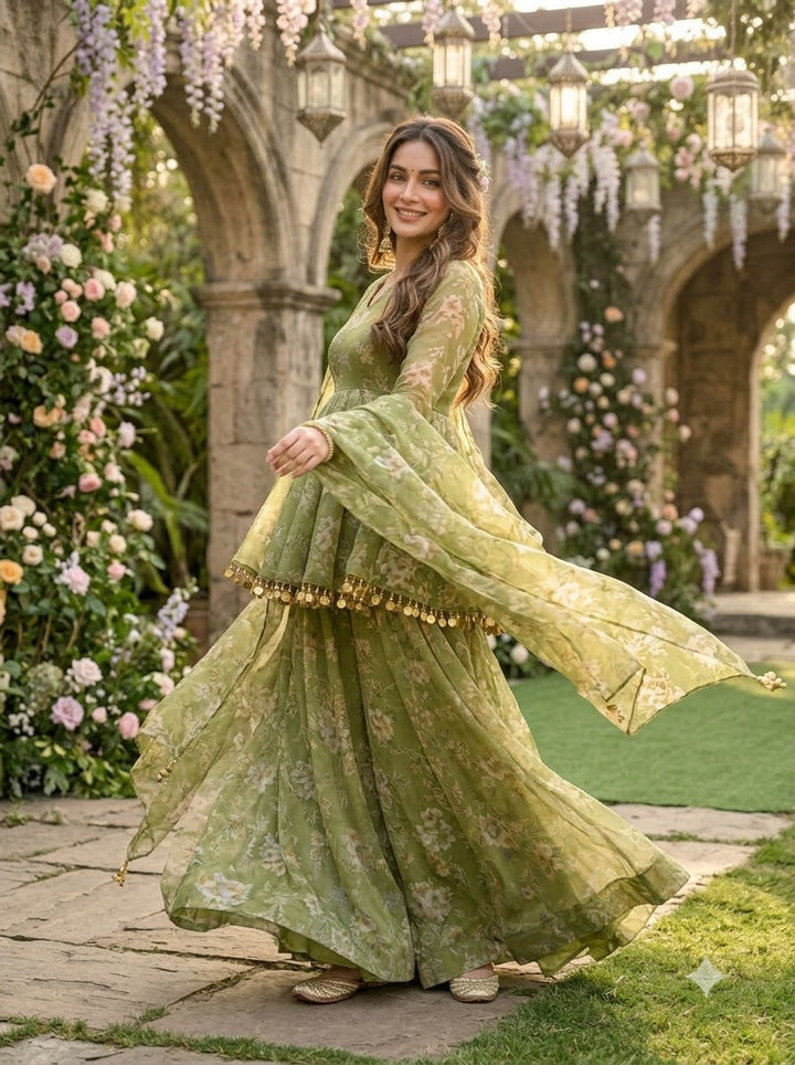 The Romance of Bloom Designer Sharara Set