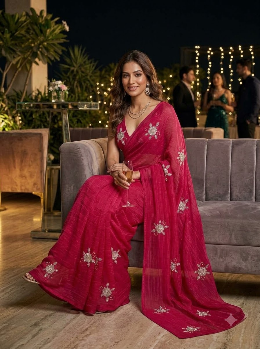 Eyes on Me Fancy Silk Saree
