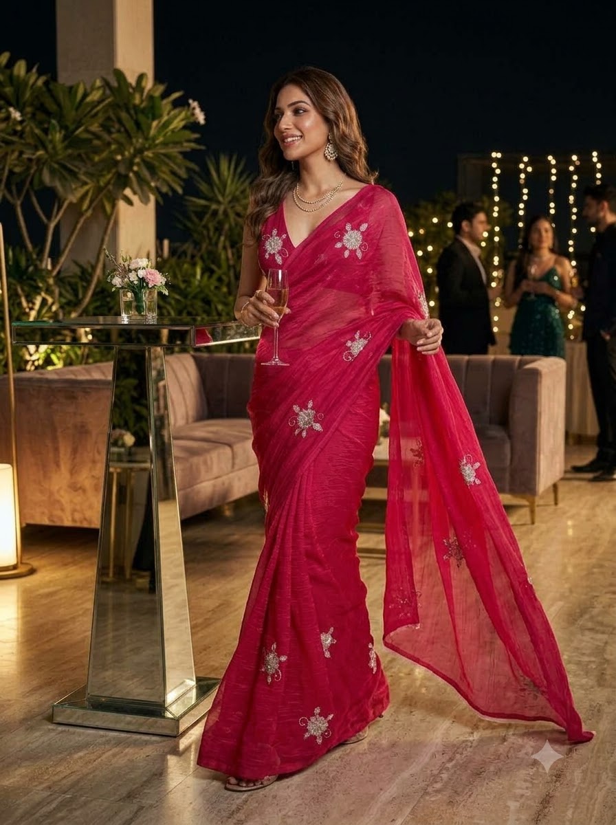 Eyes on Me Fancy Silk Saree