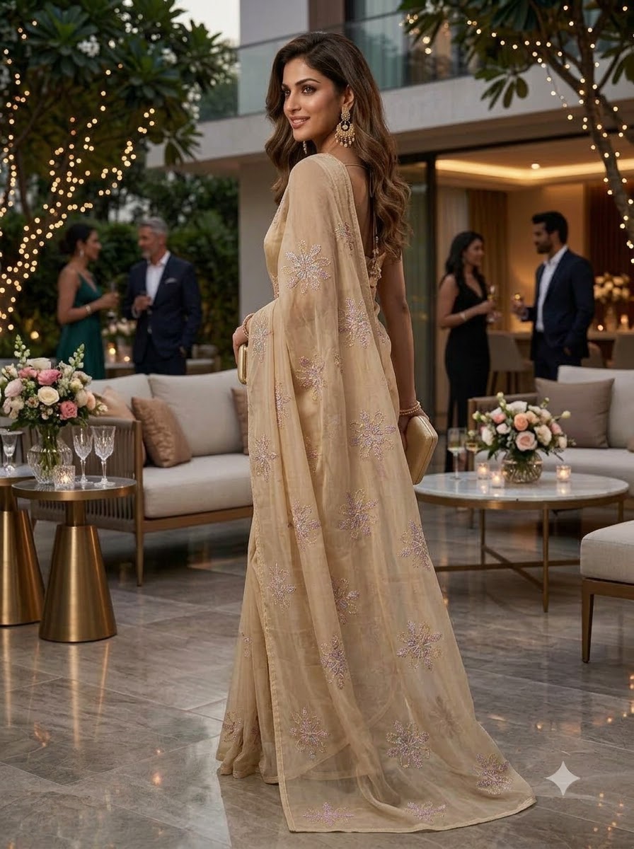 Eyes on Me Fancy Silk Saree