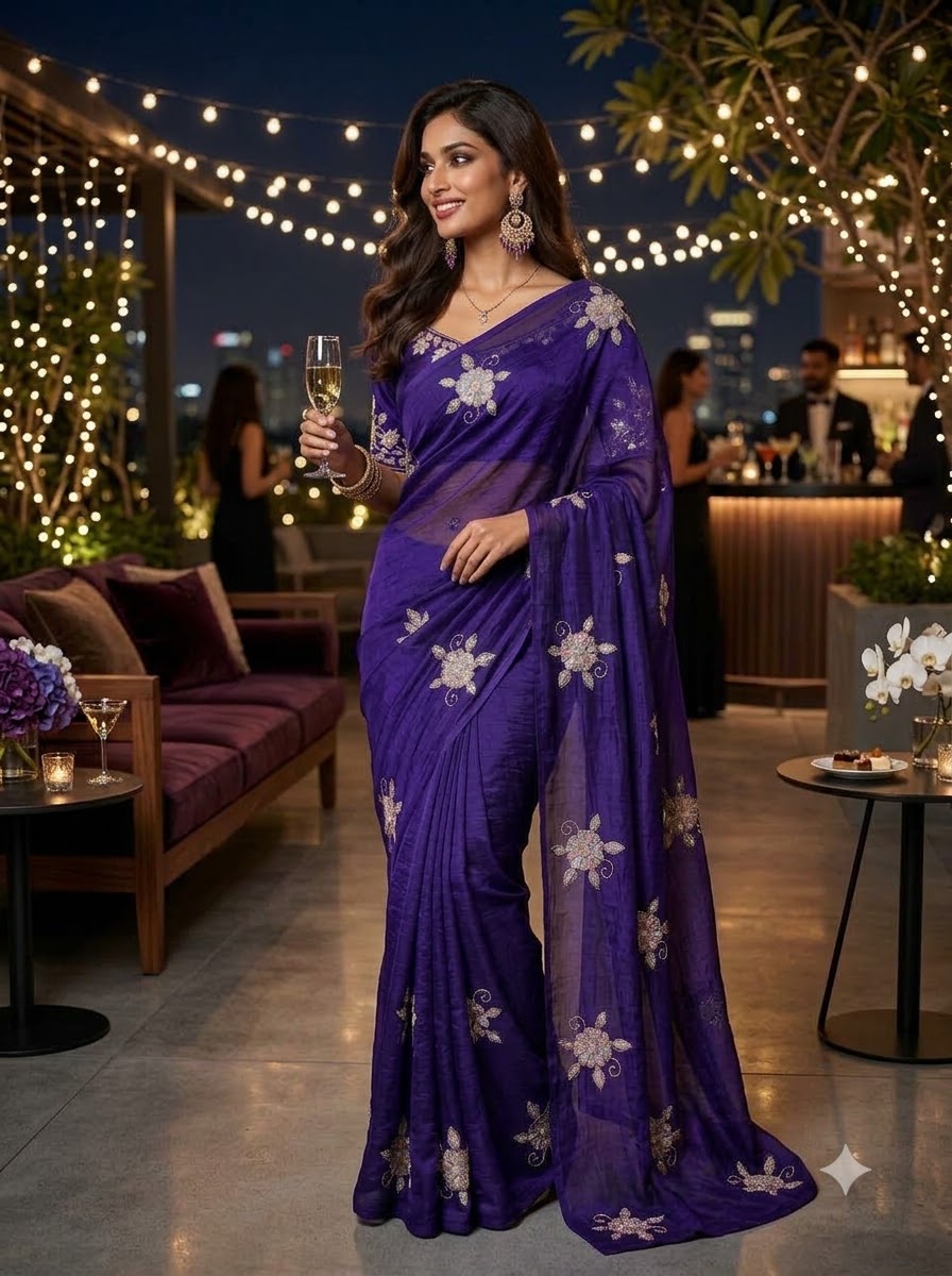 Eyes on Me Fancy Silk Saree