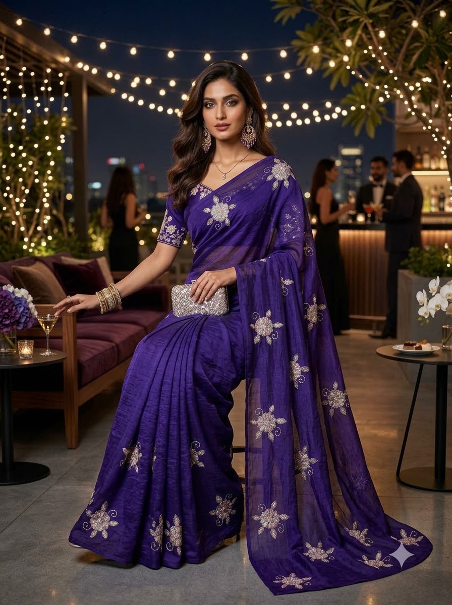 Eyes on Me Fancy Silk Saree