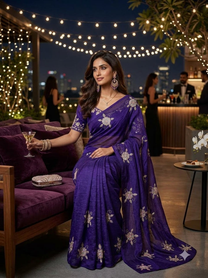 Eyes on Me Fancy Silk Saree