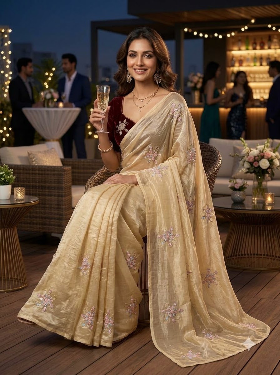 Eyes on Me Fancy Silk Saree