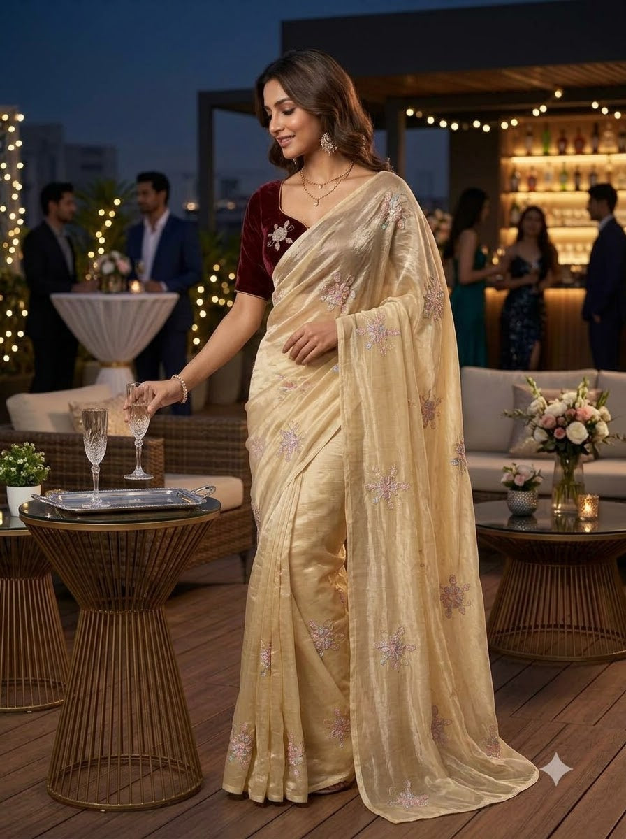 Eyes on Me Fancy Silk Saree