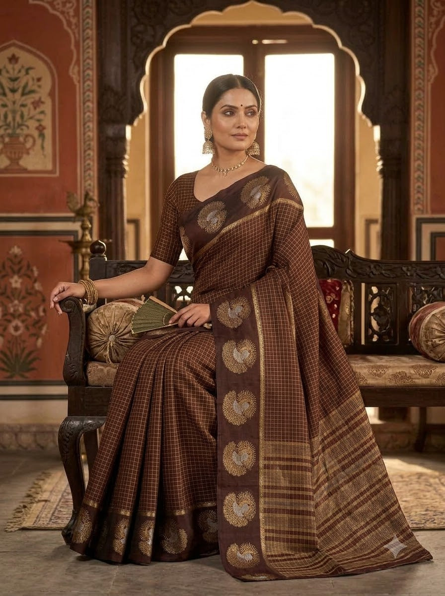 Legacy of Elegance Viscose Crepe Silk Saree