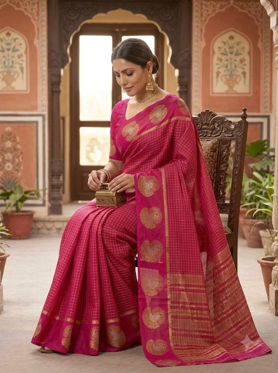 Legacy of Elegance Viscose Crepe Silk Saree