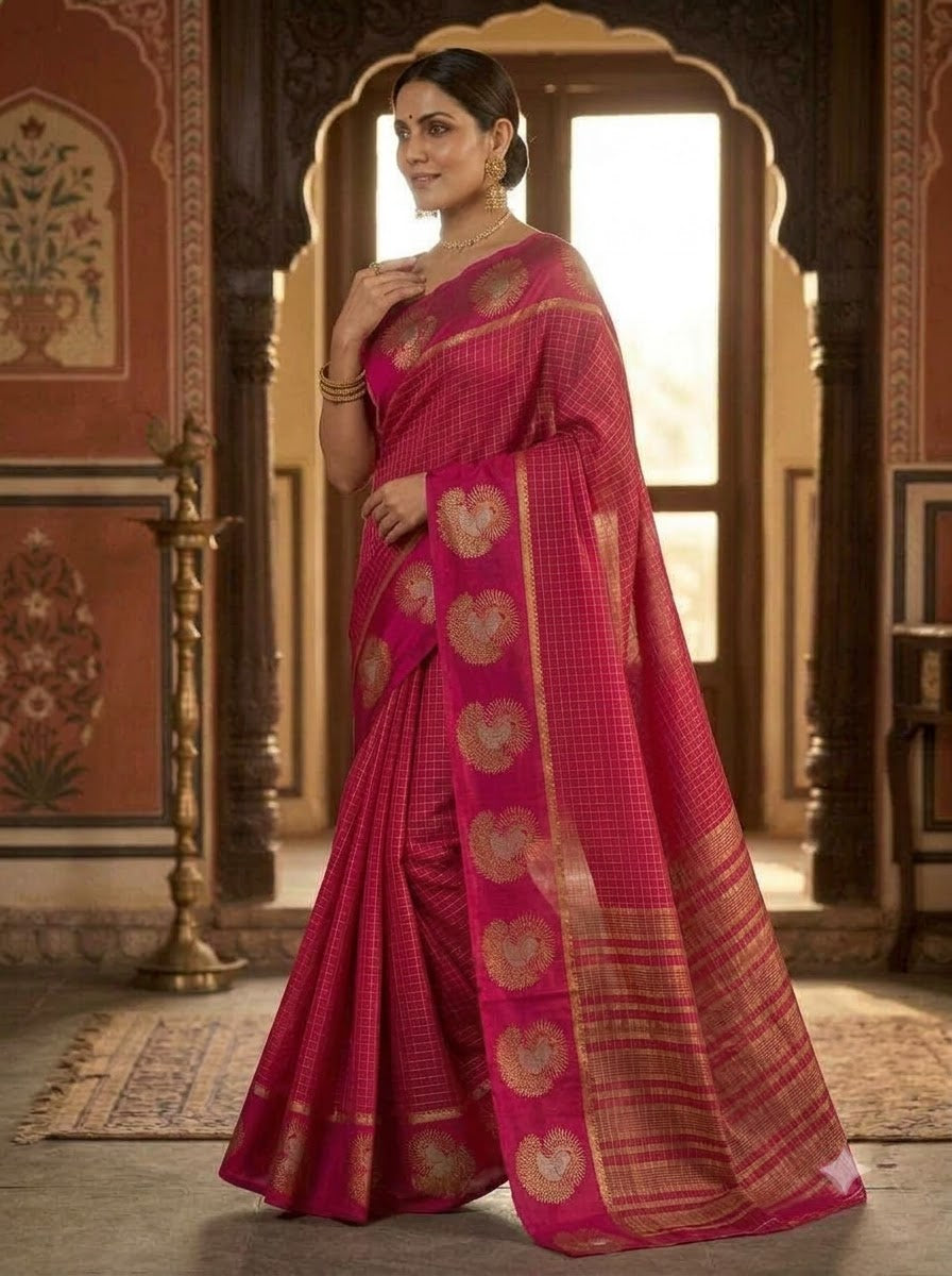 Legacy of Elegance Viscose Crepe Silk Saree