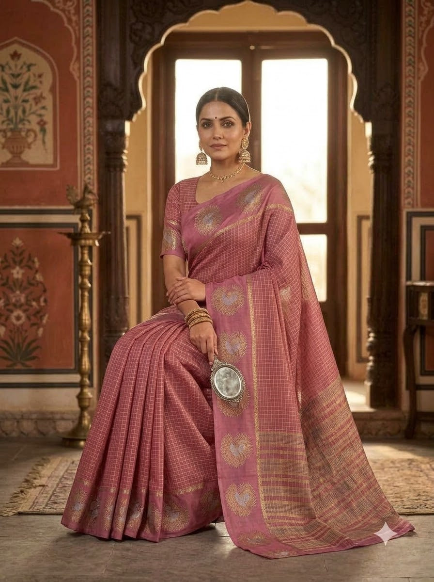 Legacy of Elegance Viscose Crepe Silk Saree