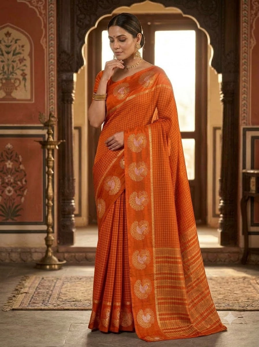 Legacy of Elegance Viscose Crepe Silk Saree