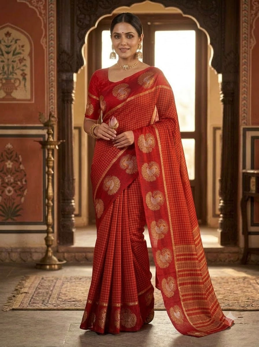 Legacy of Elegance Viscose Crepe Silk Saree