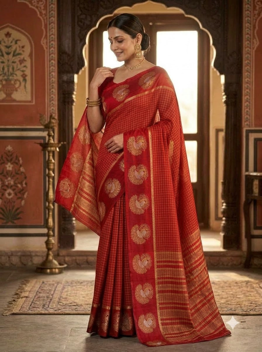 Legacy of Elegance Viscose Crepe Silk Saree