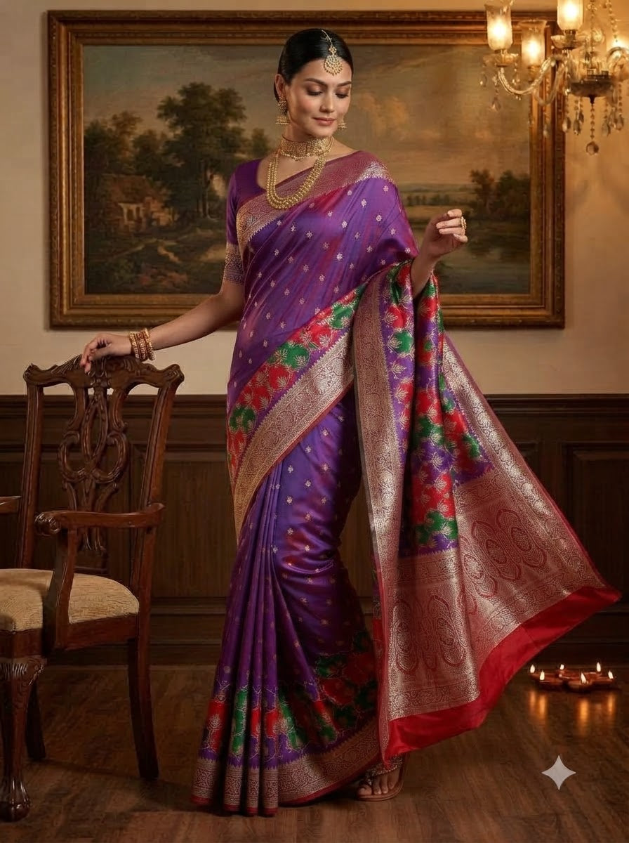 House of Grace Katan Silk Saree