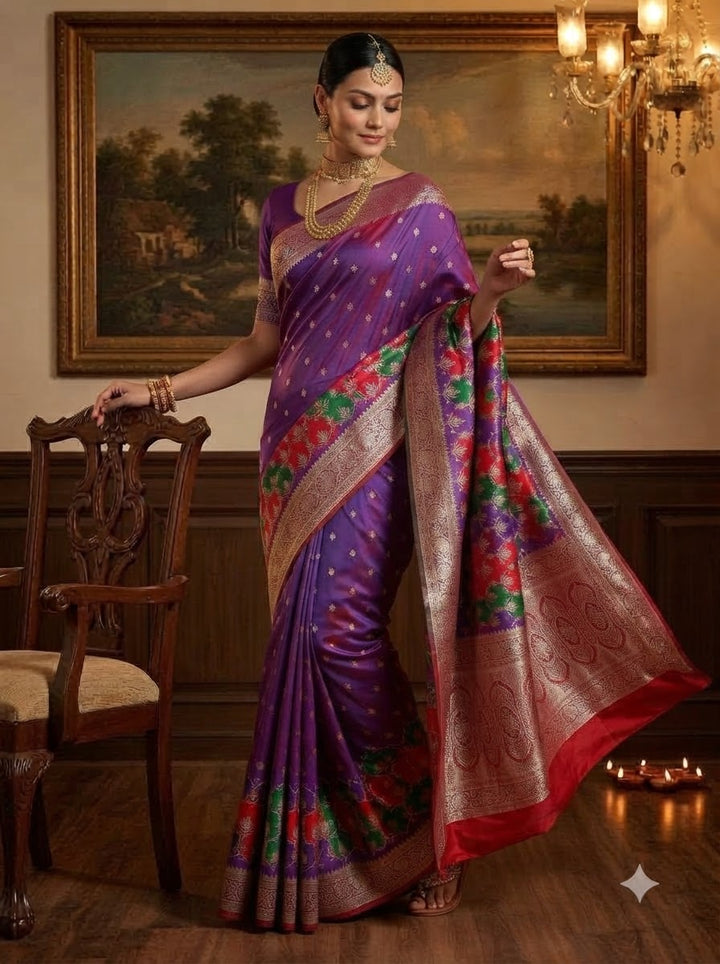 House of Grace Katan Silk Saree