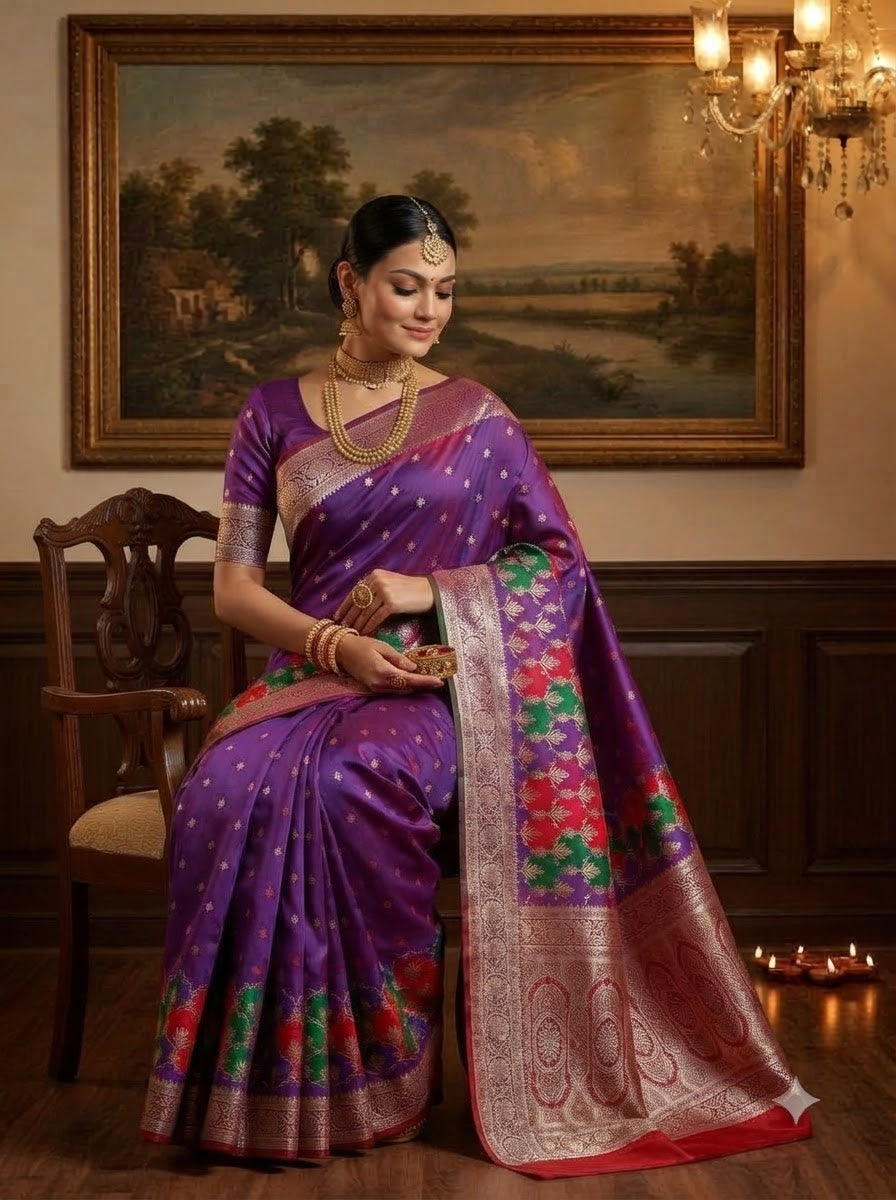 House of Grace Katan Silk Saree