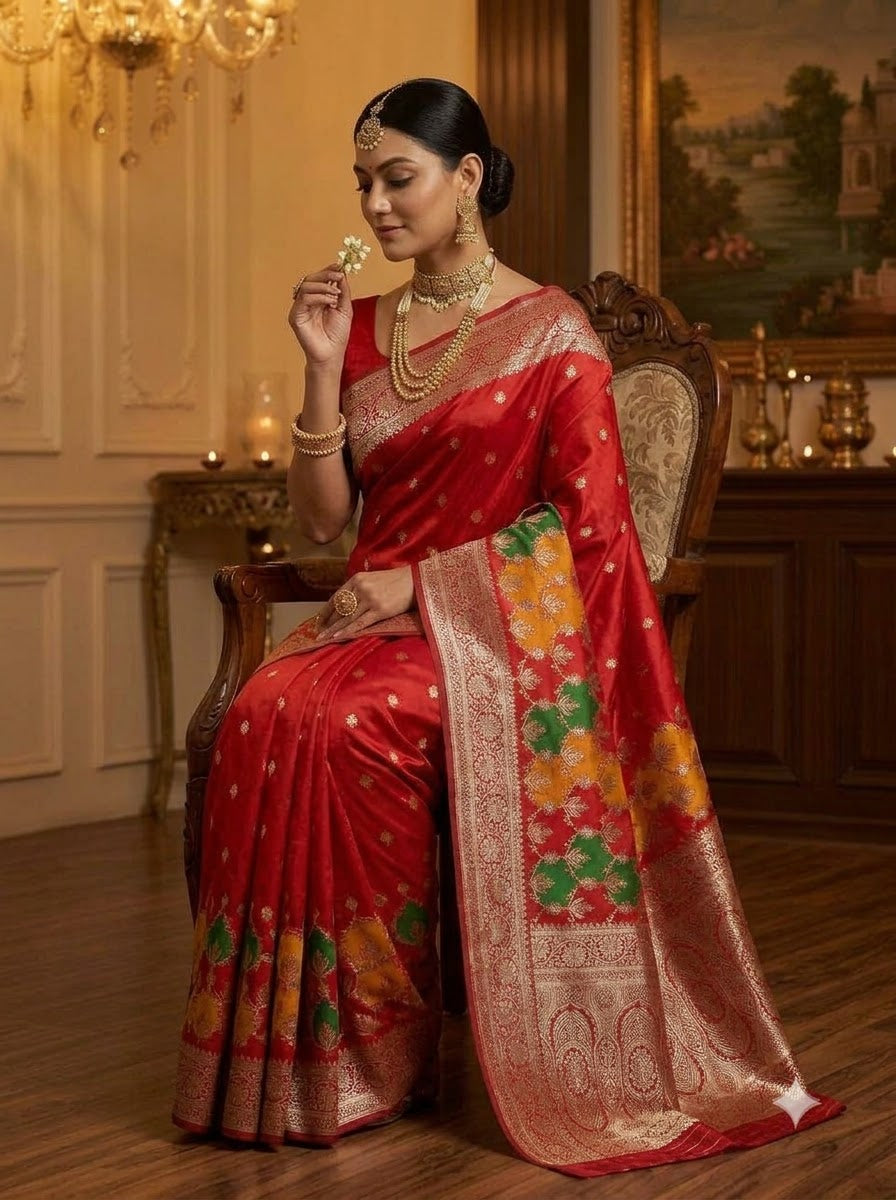 House of Grace Katan Silk Saree
