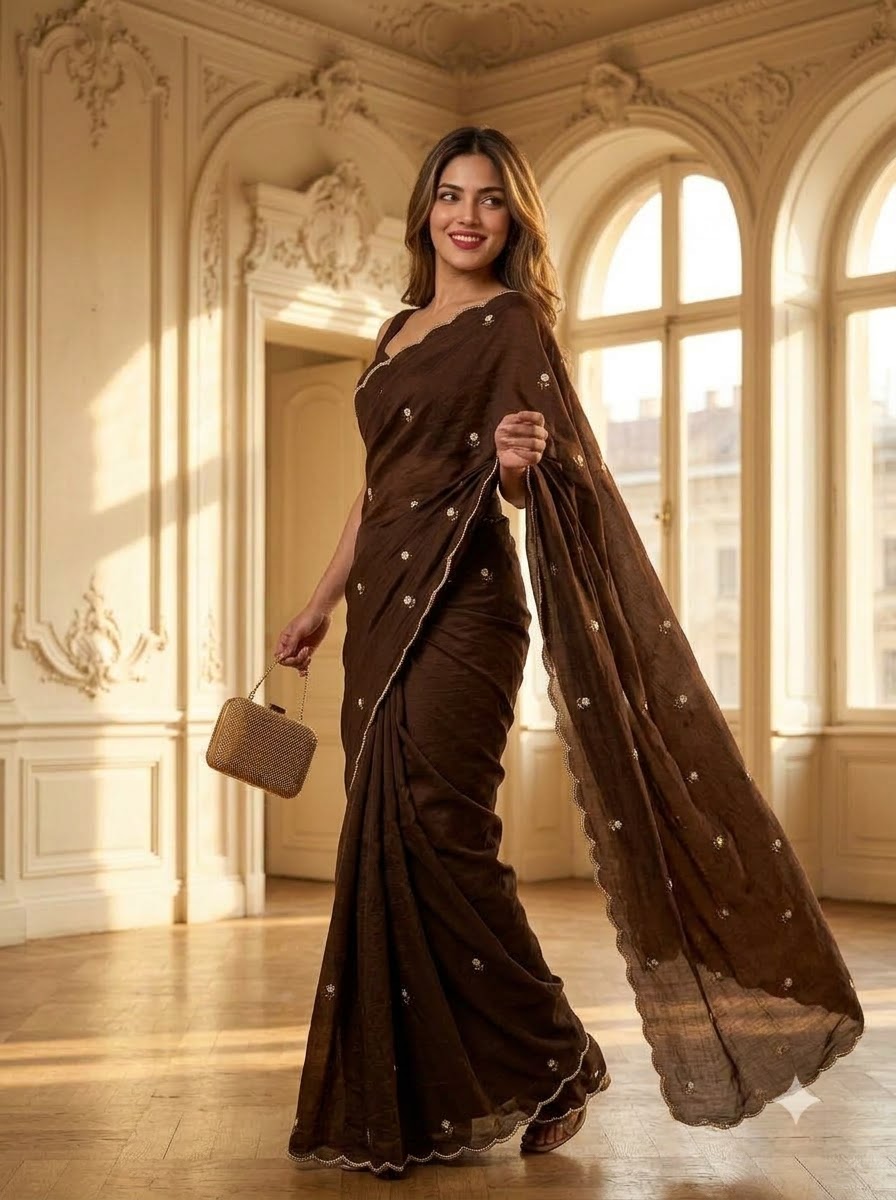 Glam Crush Rangoli Silk Saree