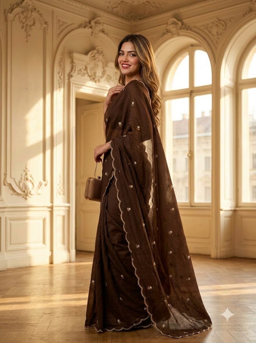 Glam Crush Rangoli Silk Saree
