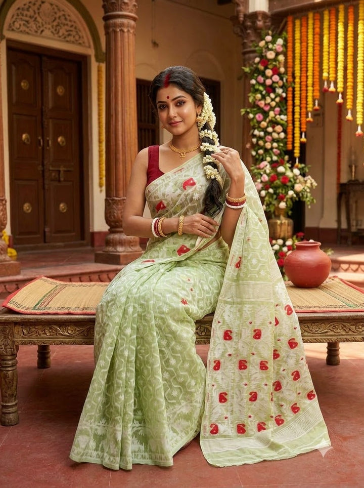 Swarnamayi Bengal Jamdani Saree