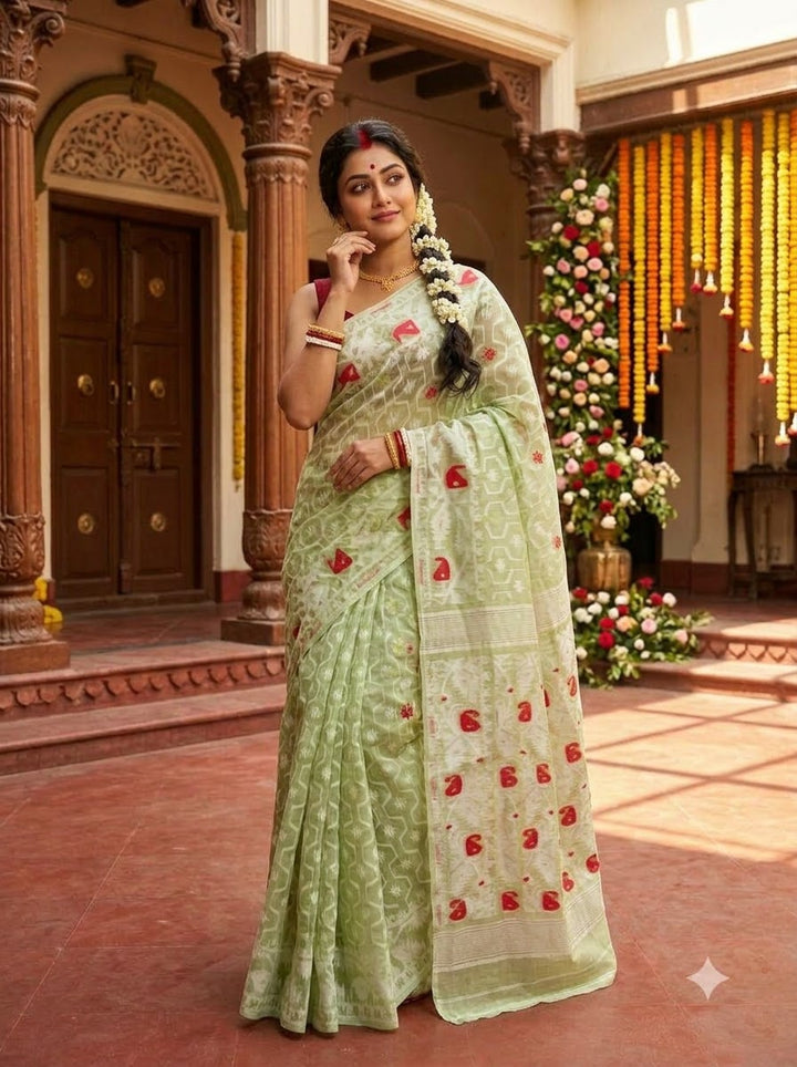 Swarnamayi Bengal Jamdani Saree