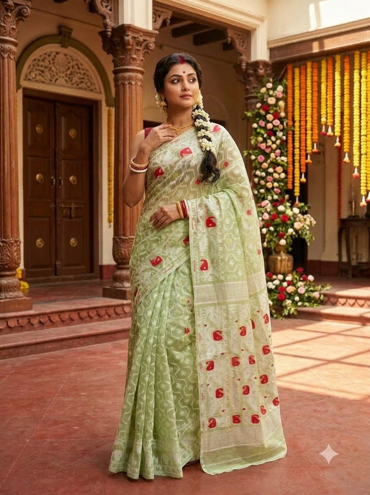 Swarnamayi Bengal Jamdani Saree