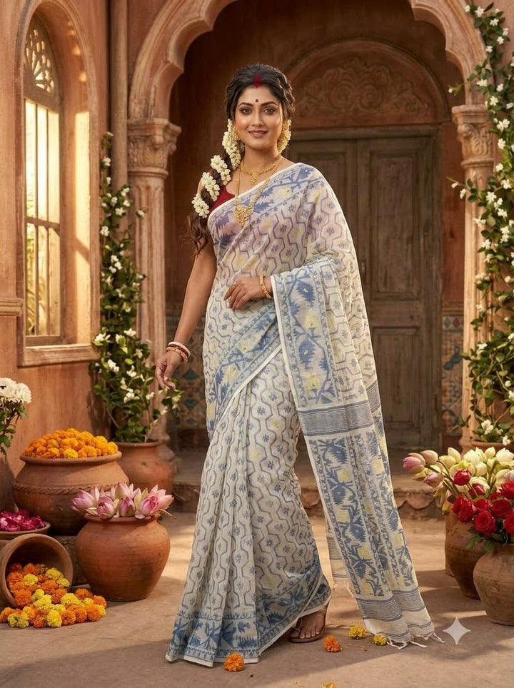 Swarnamayi Bengal Jamdani Saree
