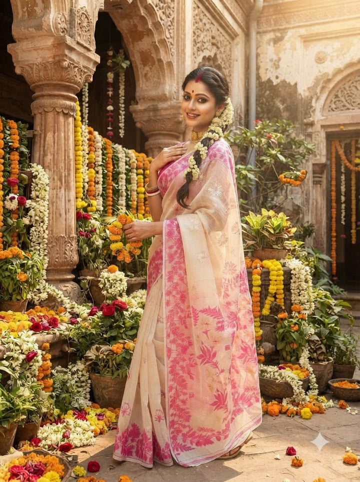 Moniharini Dhakai Jamdani Saree
