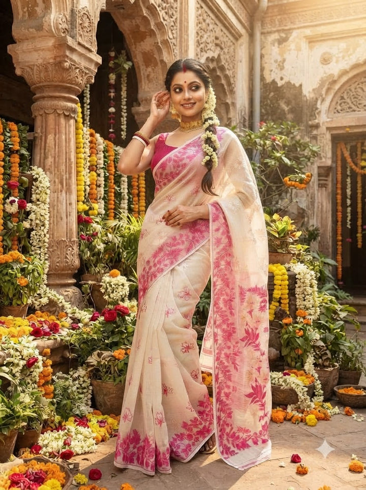 Moniharini Dhakai Jamdani Saree