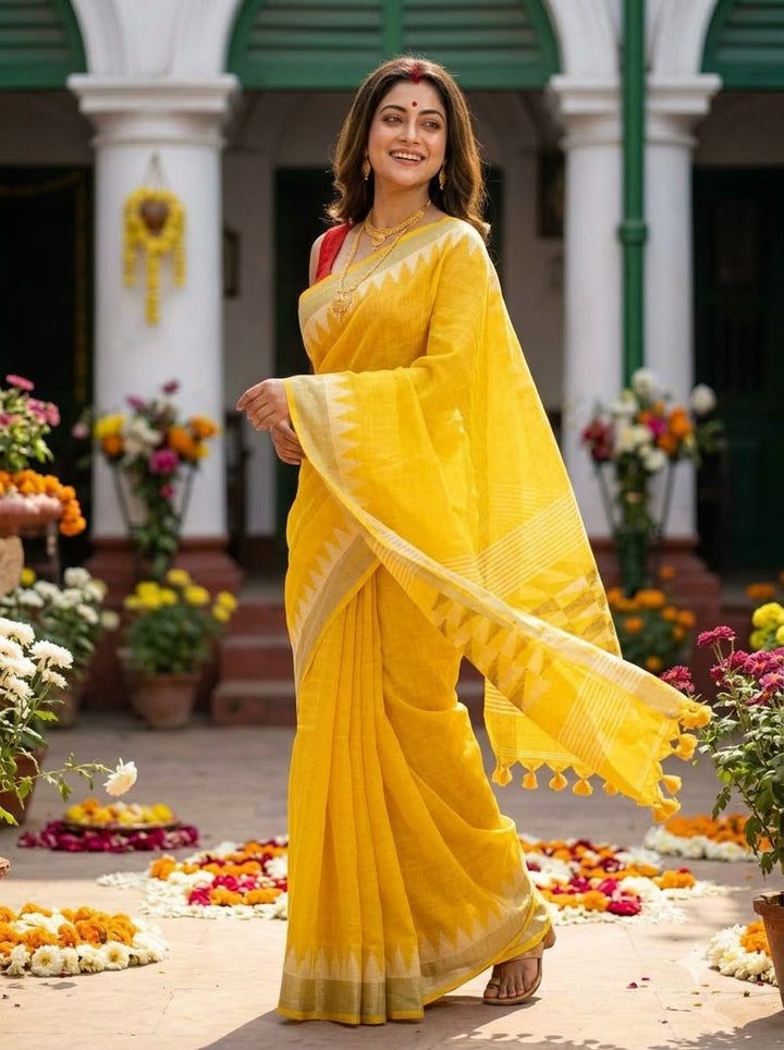Linen Saree