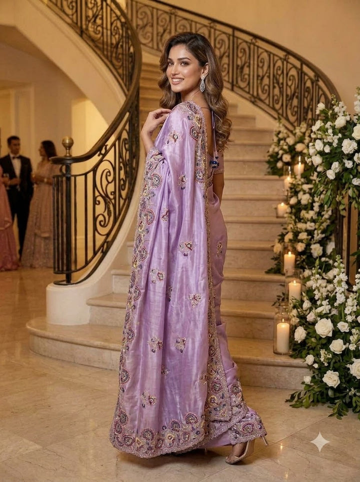 Aurum Affair – Soft Satin Organza Saree
