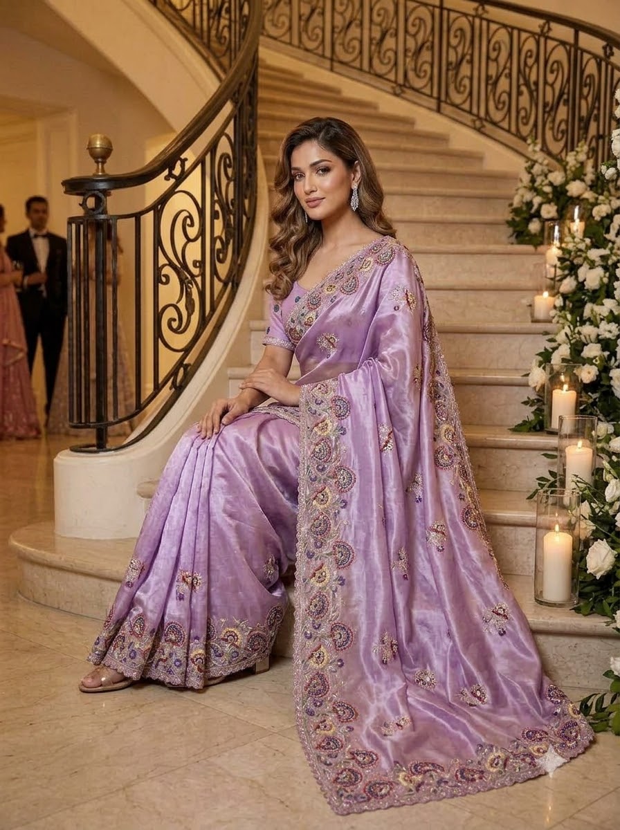 Aurum Affair – Soft Satin Organza Saree