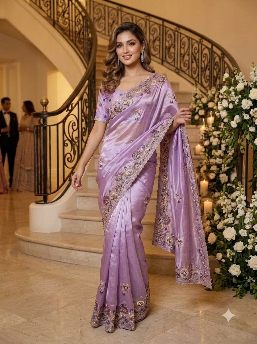 Aurum Affair – Soft Satin Organza Saree