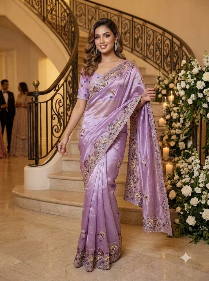 Aurum Affair – Soft Satin Organza Saree