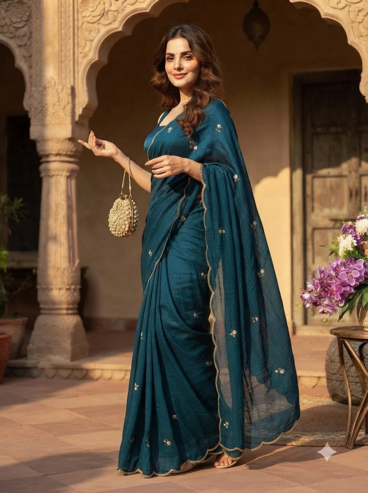 Glam Crush Rangoli Silk Saree