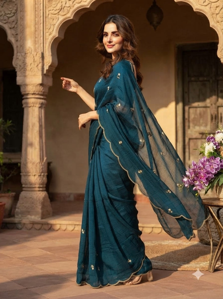 Glam Crush Rangoli Silk Saree