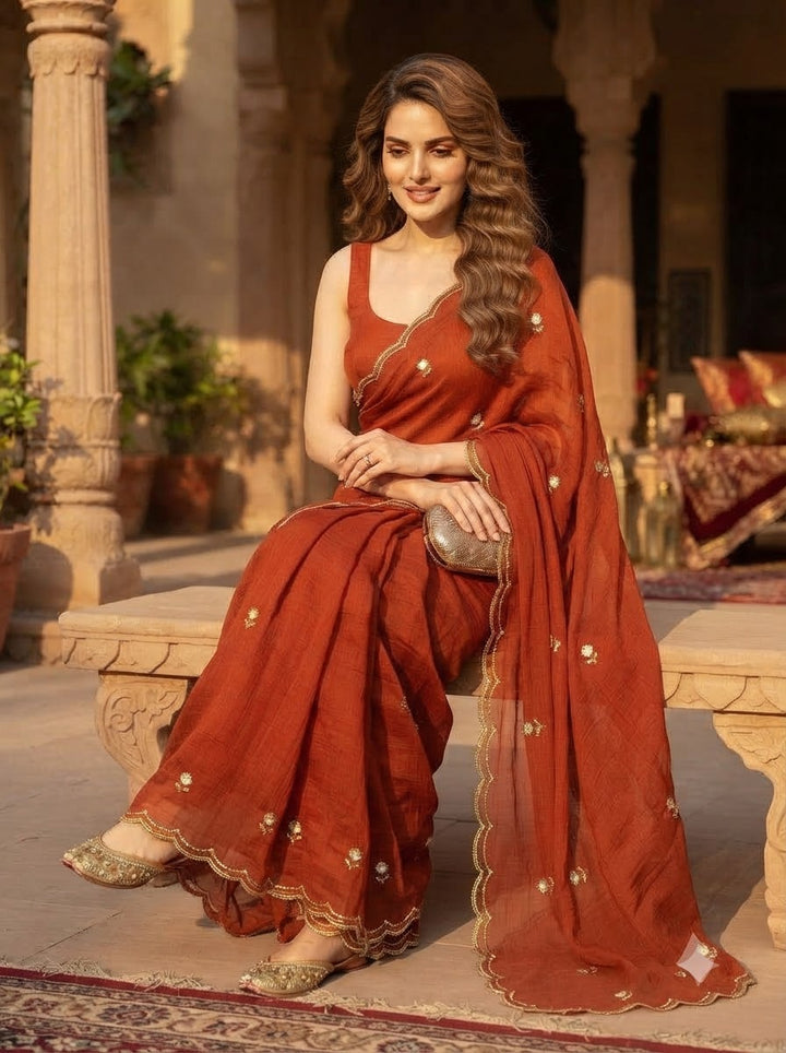 Glam Crush Rangoli Silk Saree