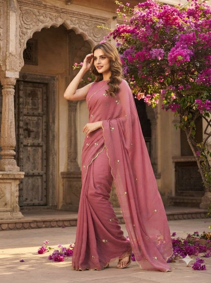 Glam Crush Rangoli Silk Saree