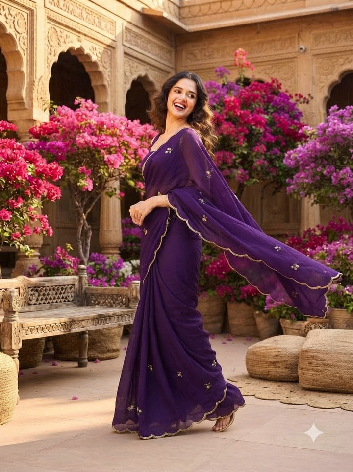 Glam Crush Rangoli Silk Saree