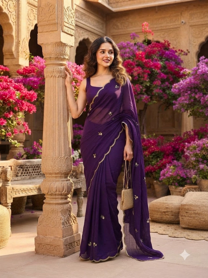 Glam Crush Rangoli Silk Saree