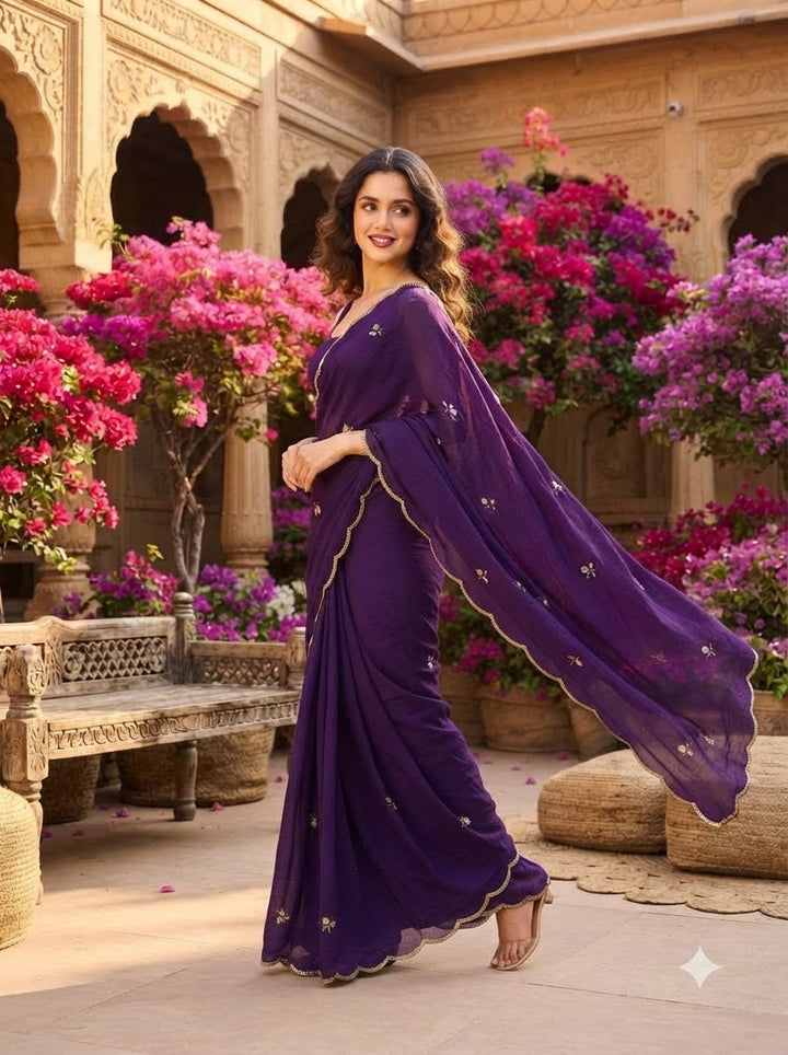 Glam Crush Rangoli Silk Saree
