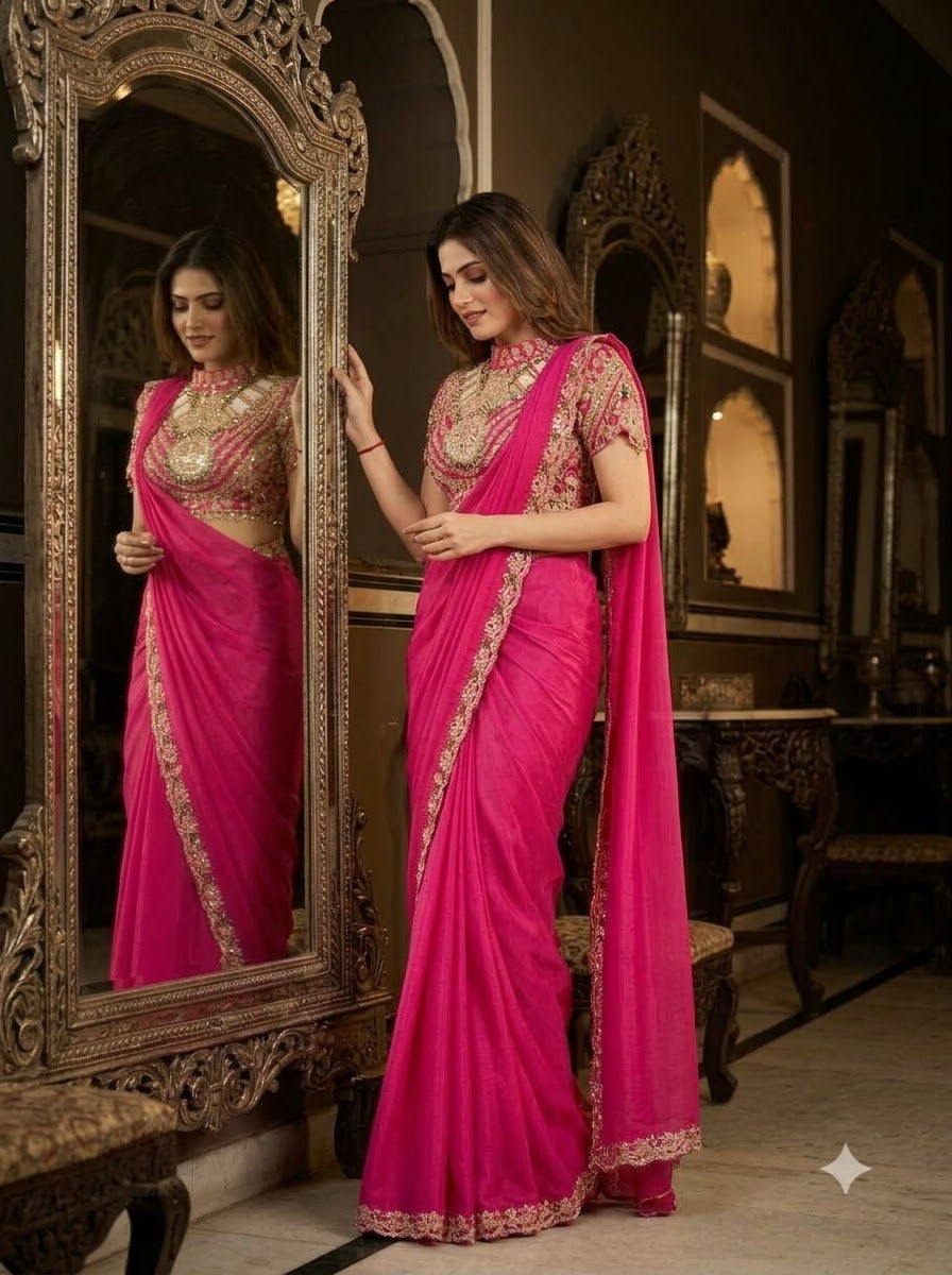 Royal Affair Fancy Silk Ready-to-Wear Saree