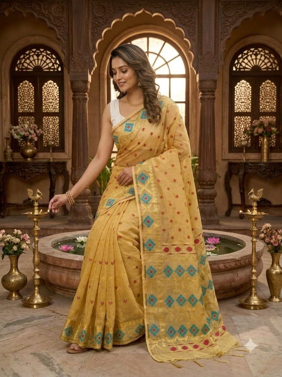 Bonediyana (বনেদিয়ানা)Bengal Jamdani Saree