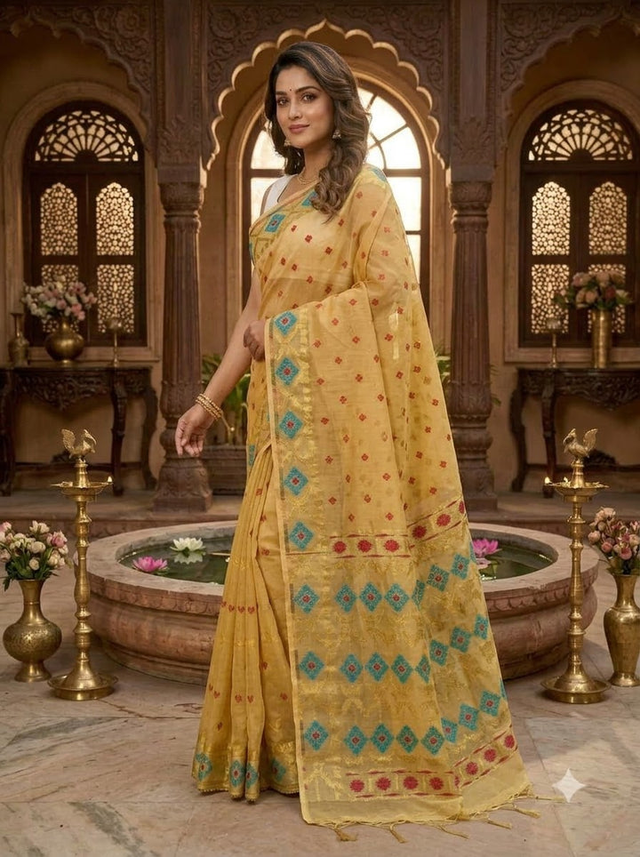 Bonediyana (বনেদিয়ানা)Bengal Jamdani Saree